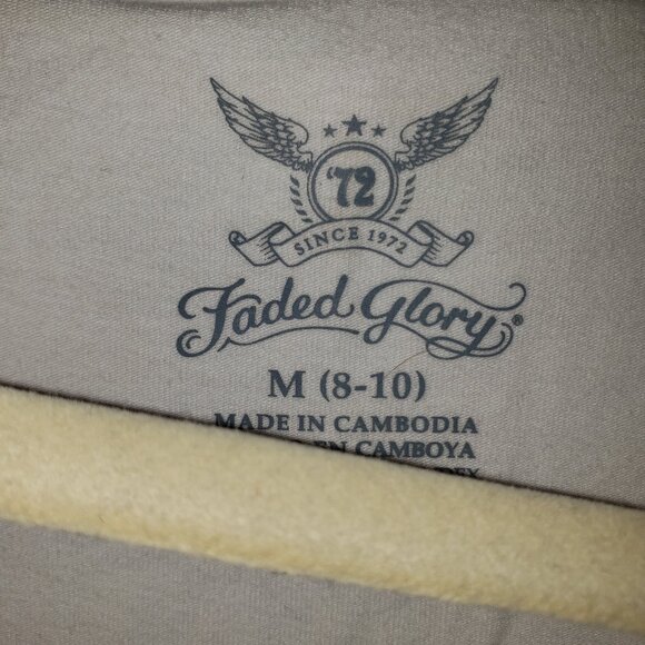 Faded Glory Women's White Lace Trimmed V Neck Tank Top, M - Picture 5 of 5